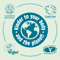 Kinder to your body and the planet - COSMOS Natural, Cruelty Free International, Vegan & Vegetarian