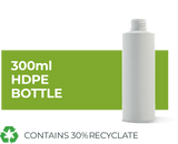 300ml HDPE Bottle with 30% recyclate