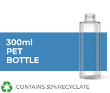 300ml PET Bottle containing 30% recyclate