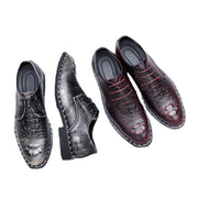 British men's shoes casual shoes rivet men's shoes red lace-up business dress shoes