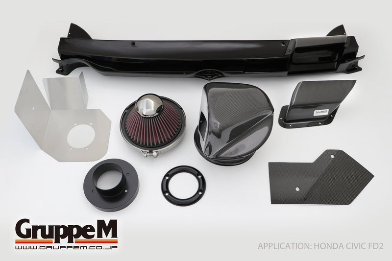 GruppeM  COLD AIR INTAKE  CARBON FIBER RAM AIR SYSTEM  HONDA 