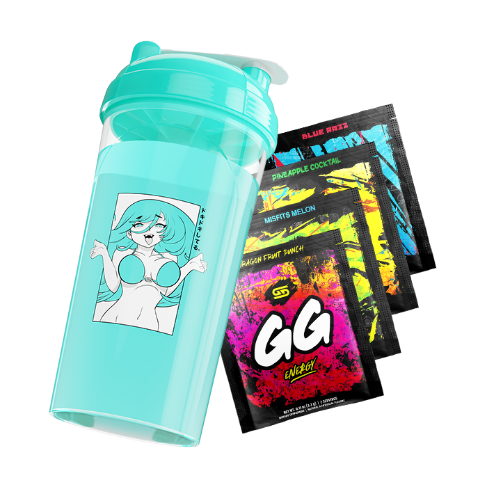 GamerSupps Waifu Cup S4.7 Delivery Girl Limited Shaker GG w/ Sticker New!