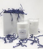 Hand Poured White Soy Wax Candle in 400ml Borosilic Beaker, 11oz, URBANE (BKC-C)