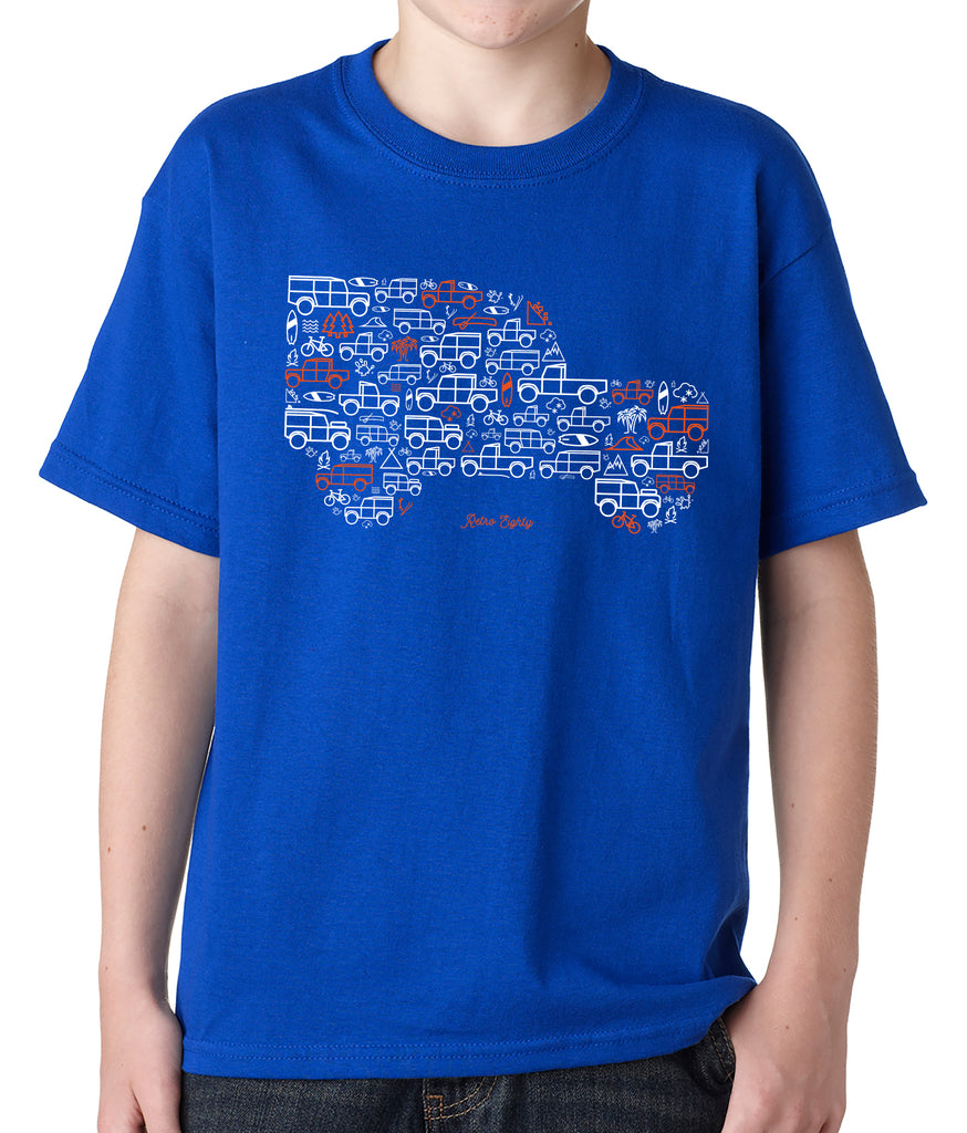 children's royal blue t shirt