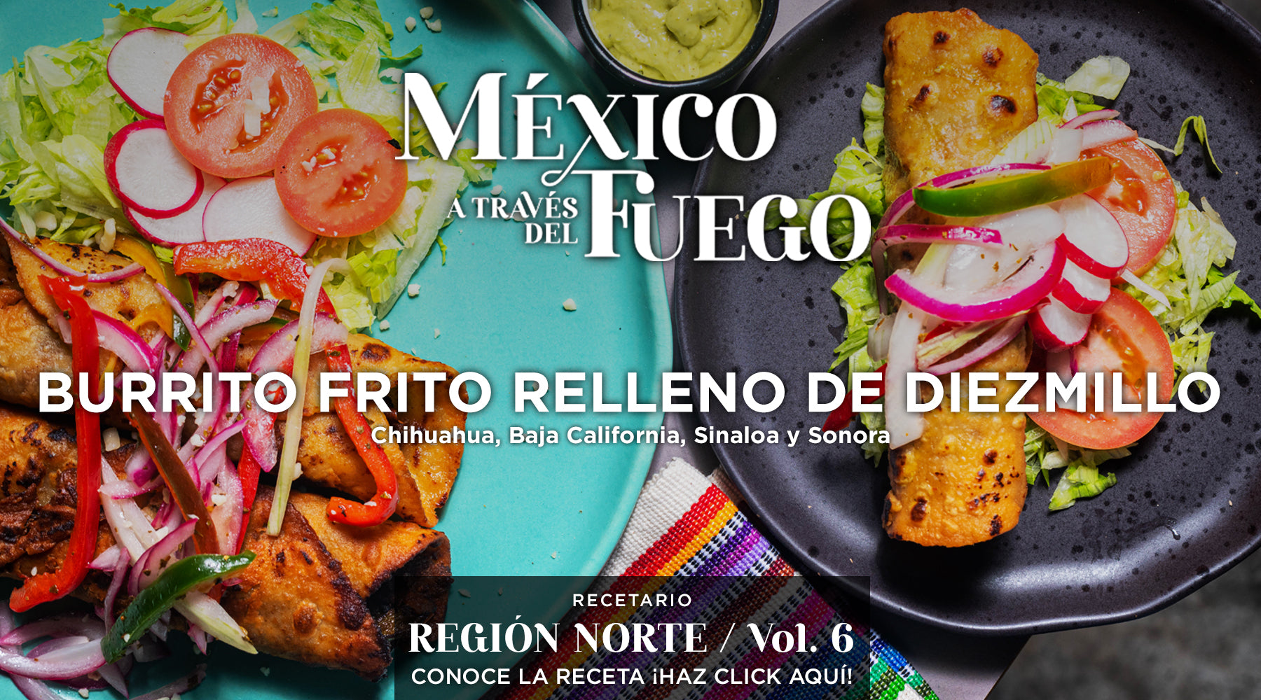 Burrito frito relleno de diezmillo marinado con salsas negras y chilte –  Sociedad Mex. de Parrilleros