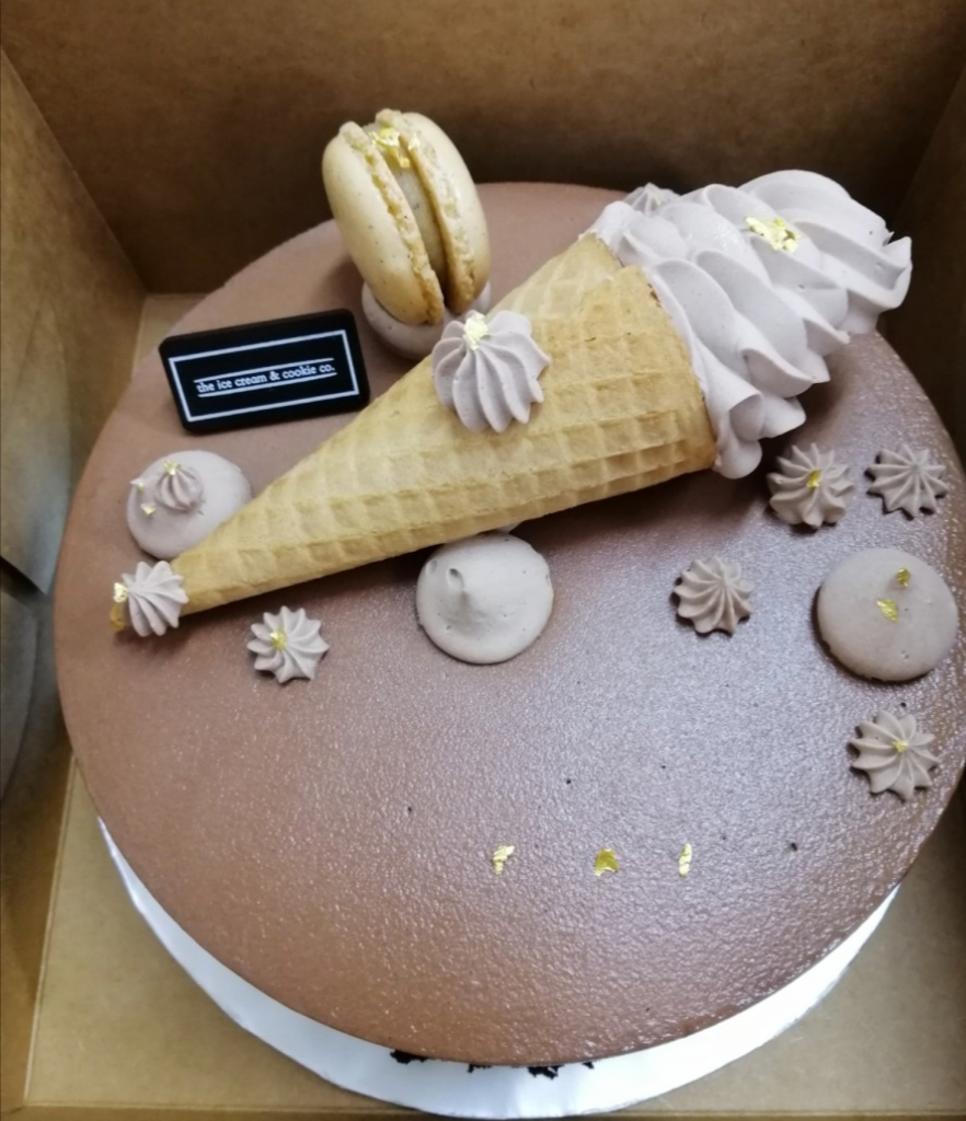 Chocolate Celebration Cake, an ice cream cake from Rays Ice Cream