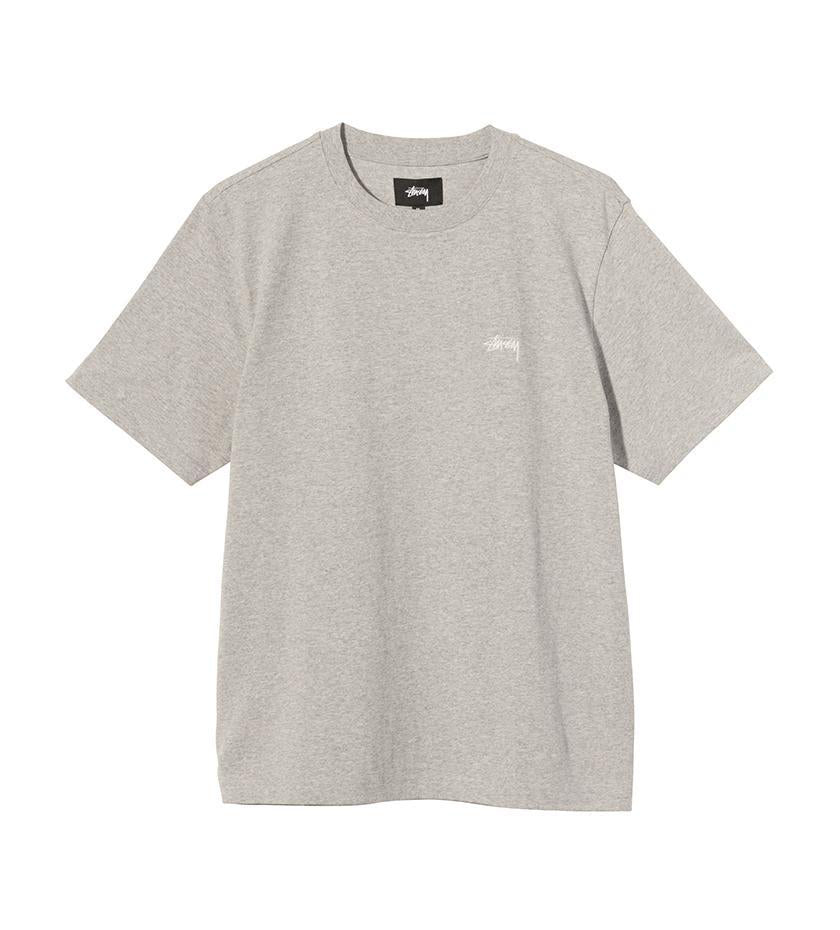 Stock Logo Overdyed S/S Crew (Grey Heather)