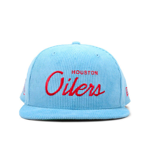 Houston Oilers New Era Team Script 9FIFTY Snapback Hat - Light