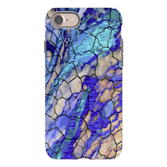 Abstract blue marble iphone 7 case