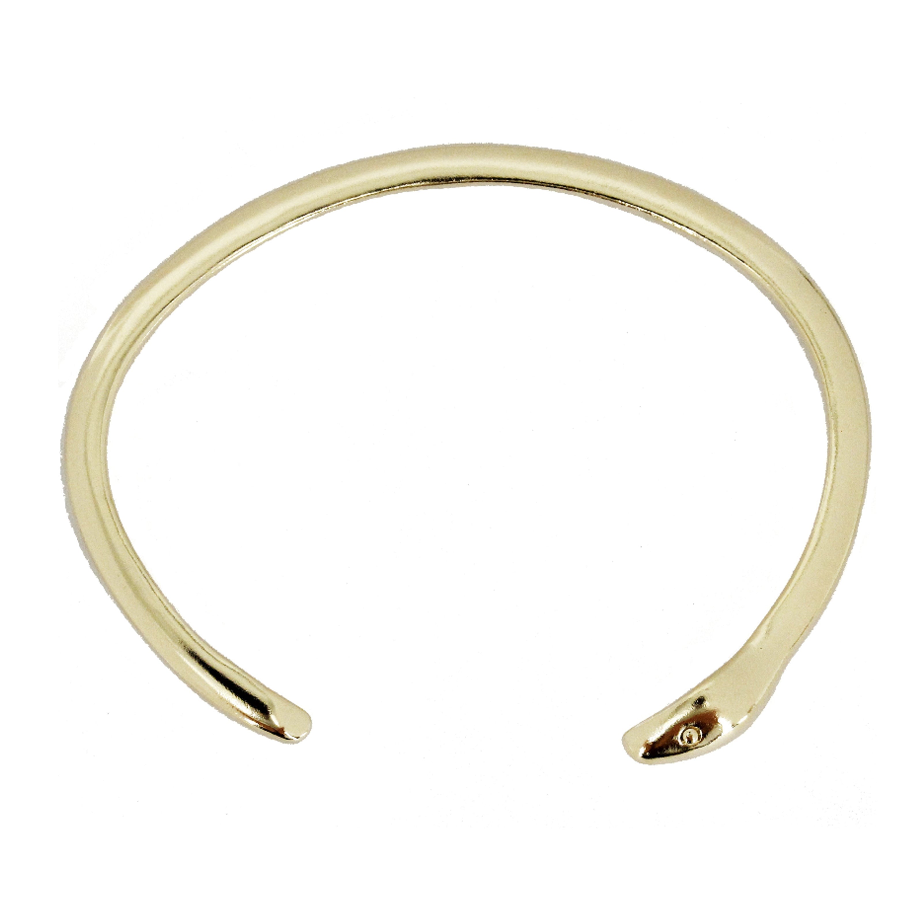 Gold Ouroboros Snake Cuff Bracelet