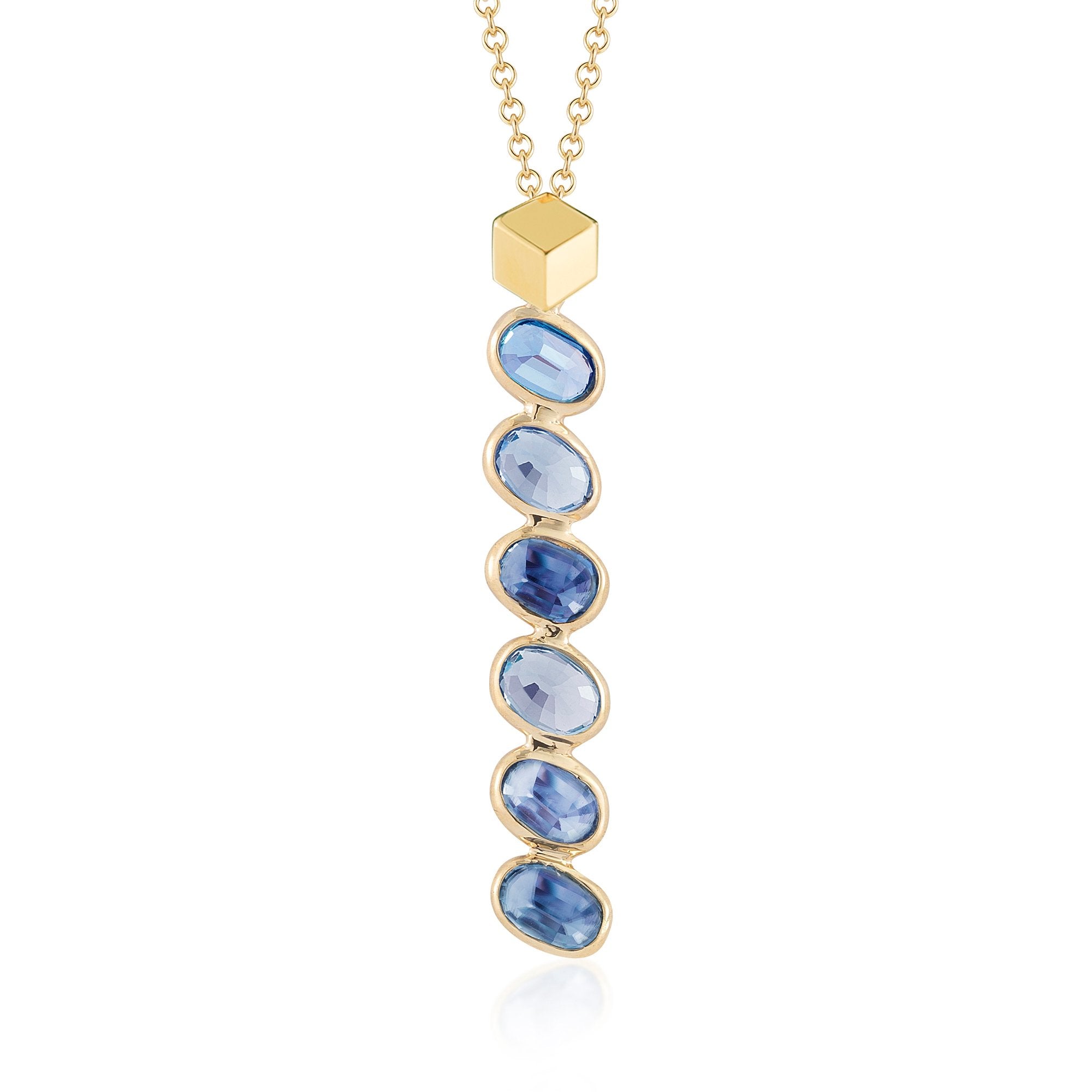 blue sapphire pendant