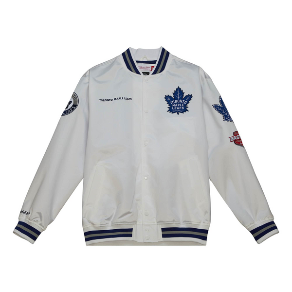 Maple Leaf Mitchell & Ness Men's City Satin Jacket – shop.realsports