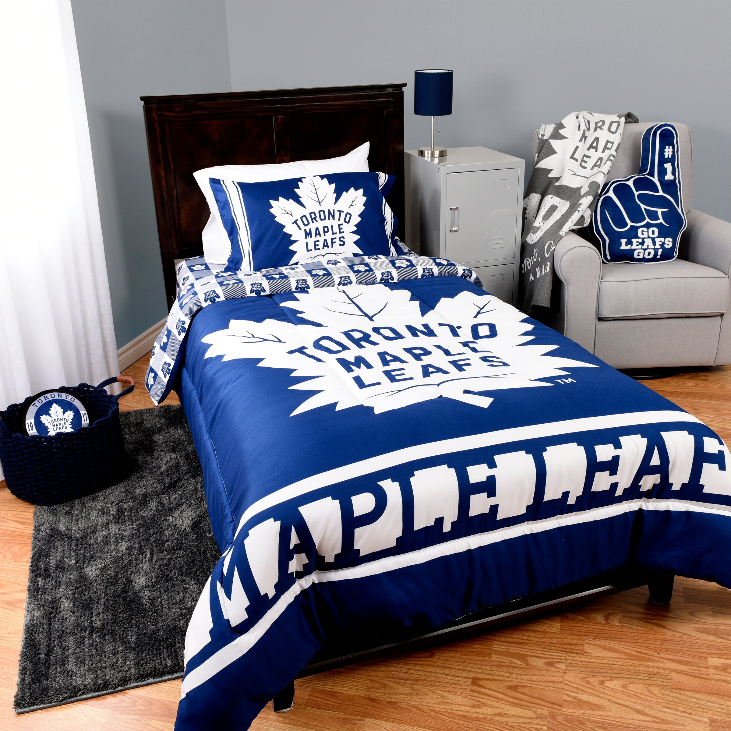 Maple Leafs 4-Piece Twin Bedding Set 