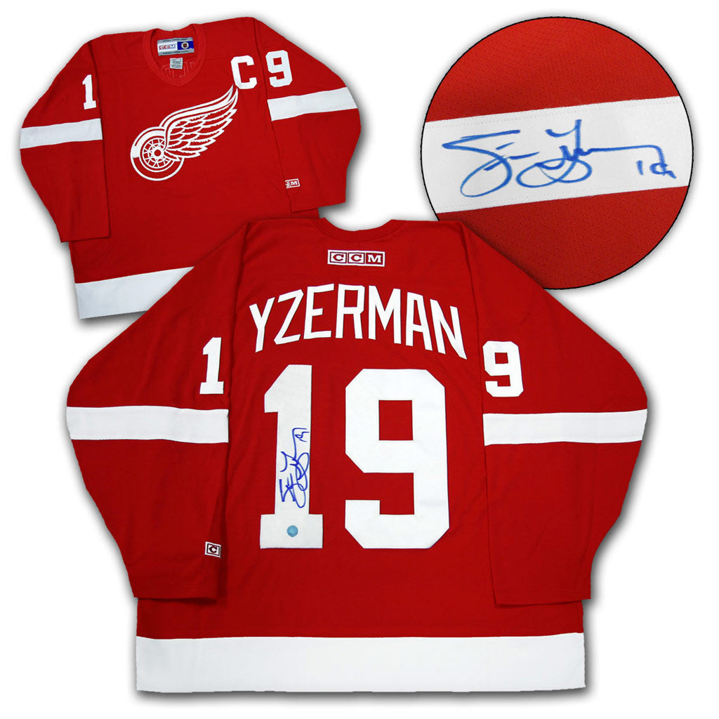 steve yzerman signed jersey