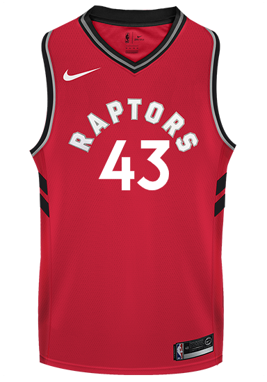 raptors jersey north red