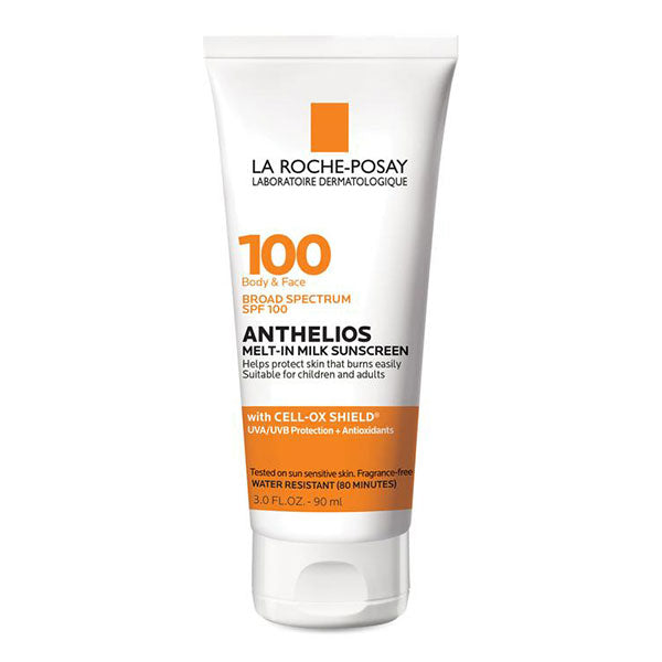 La Roche-Posay Anthelios Melt-In Milk Body & Face Sunscreen Lotion Broad Spectrum SPF 100