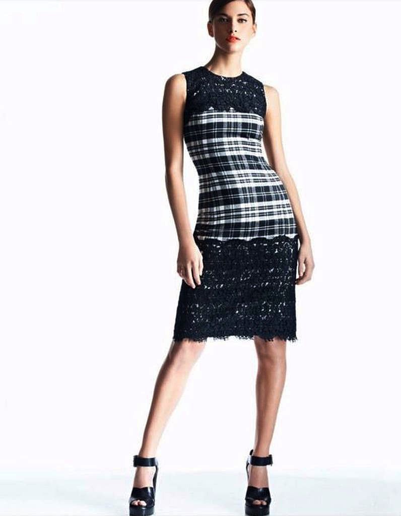 michael kors plaid dress