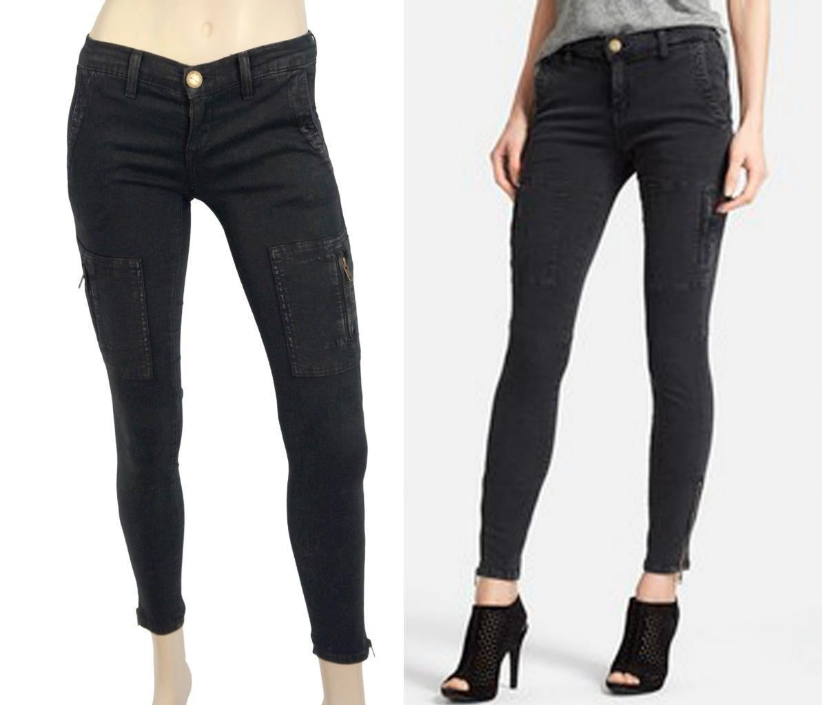 black cargo skinny jeans womens