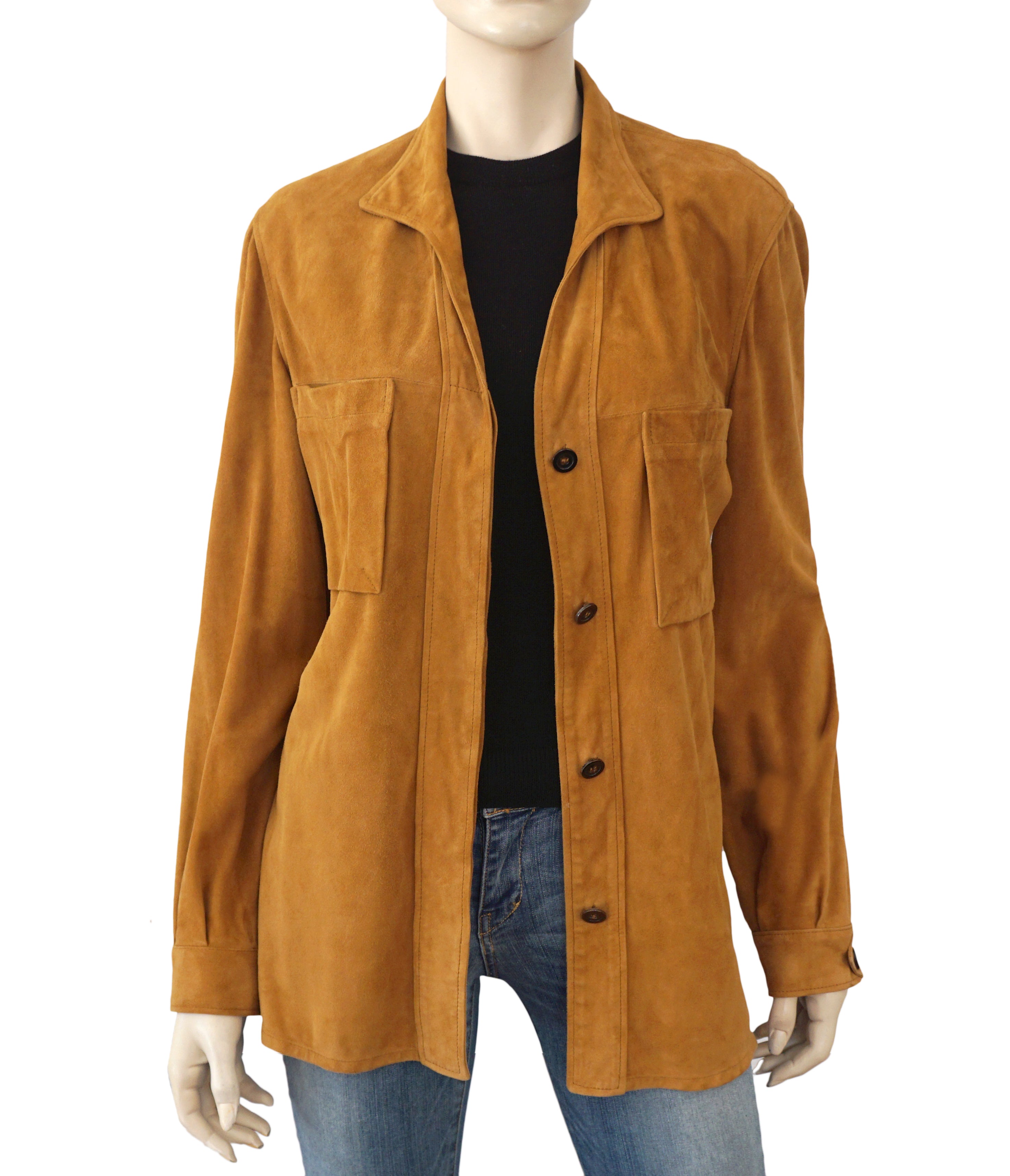 giorgio armani suede jacket