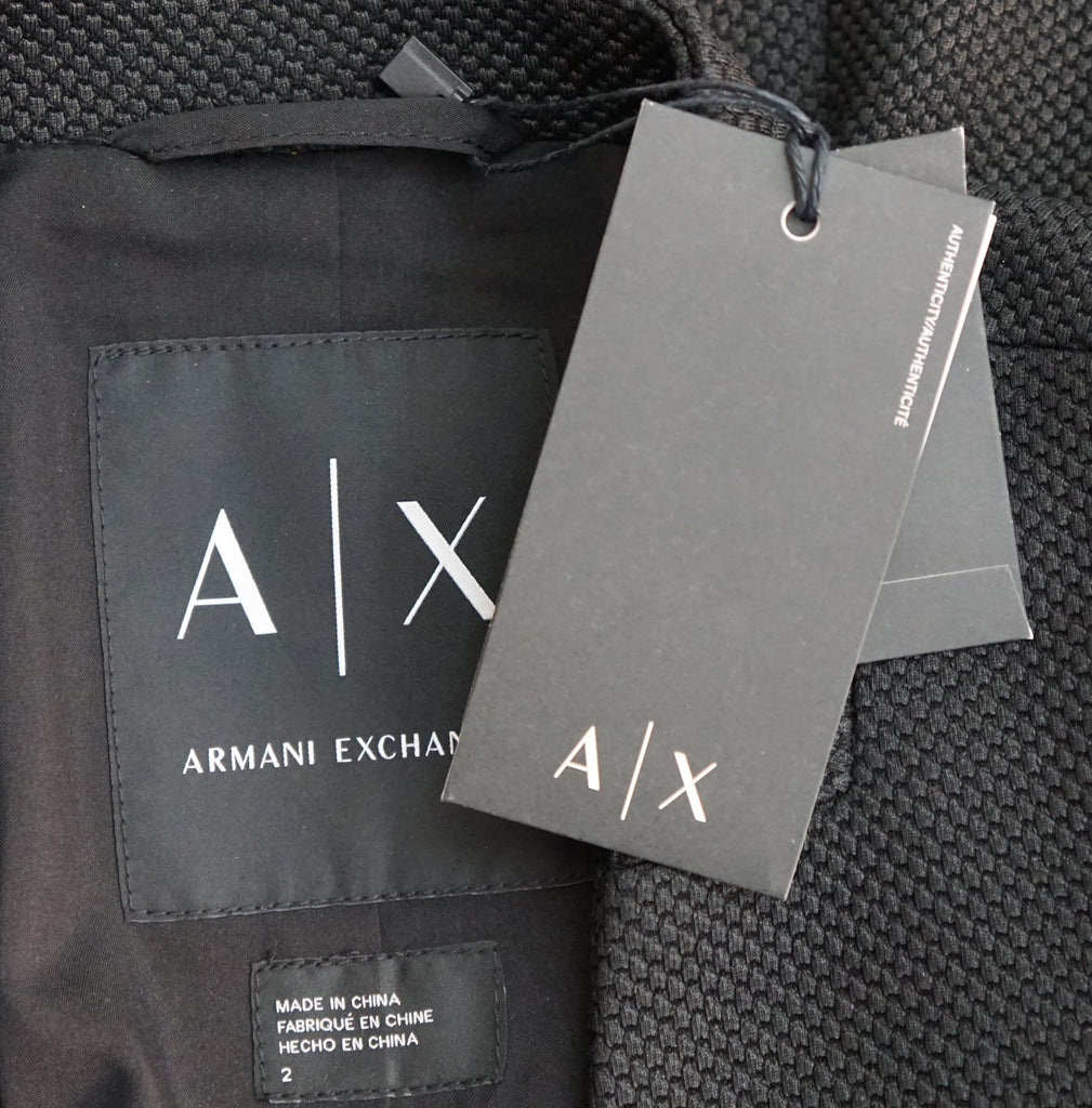 armani exchange black blazer