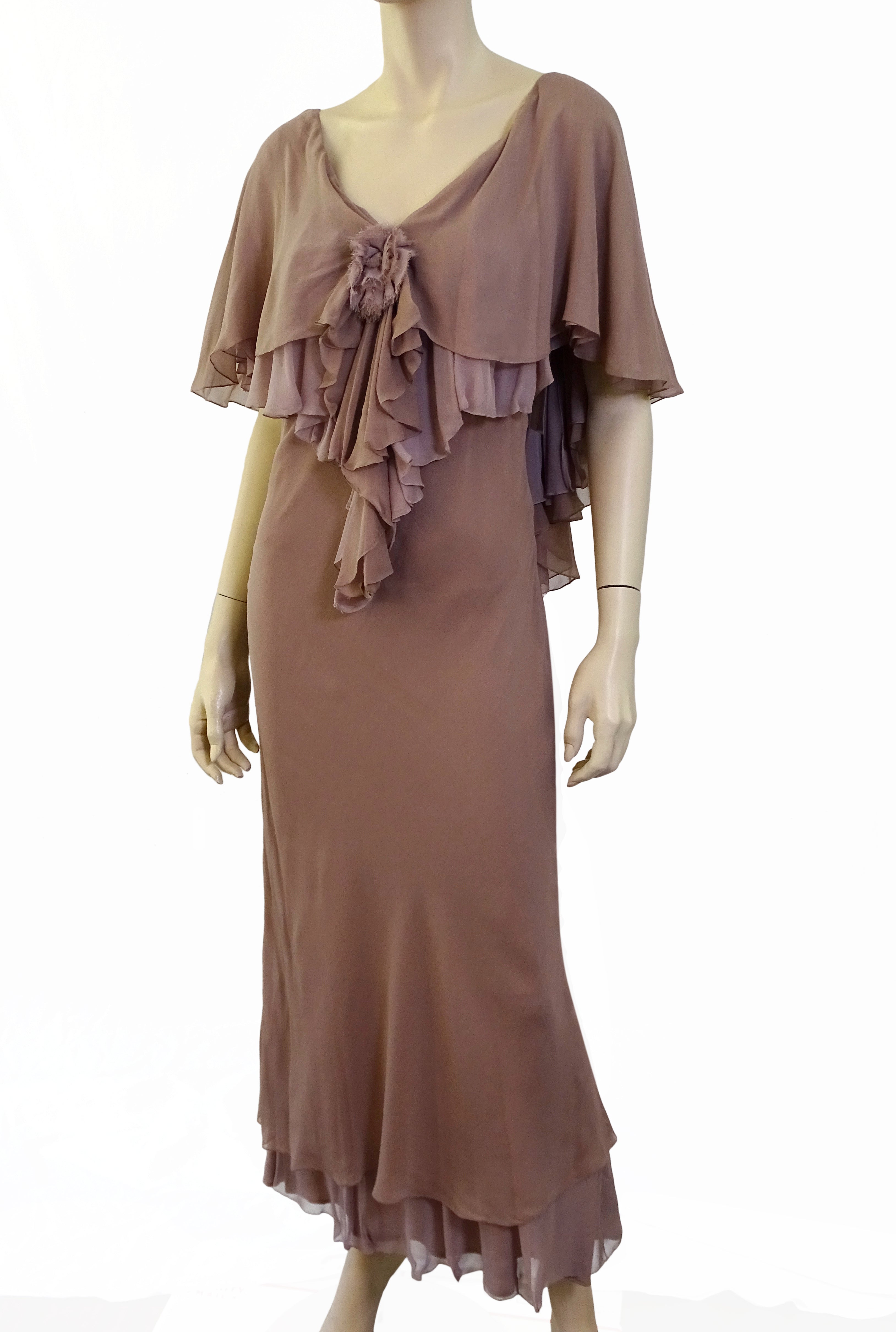 vintage mauve dress