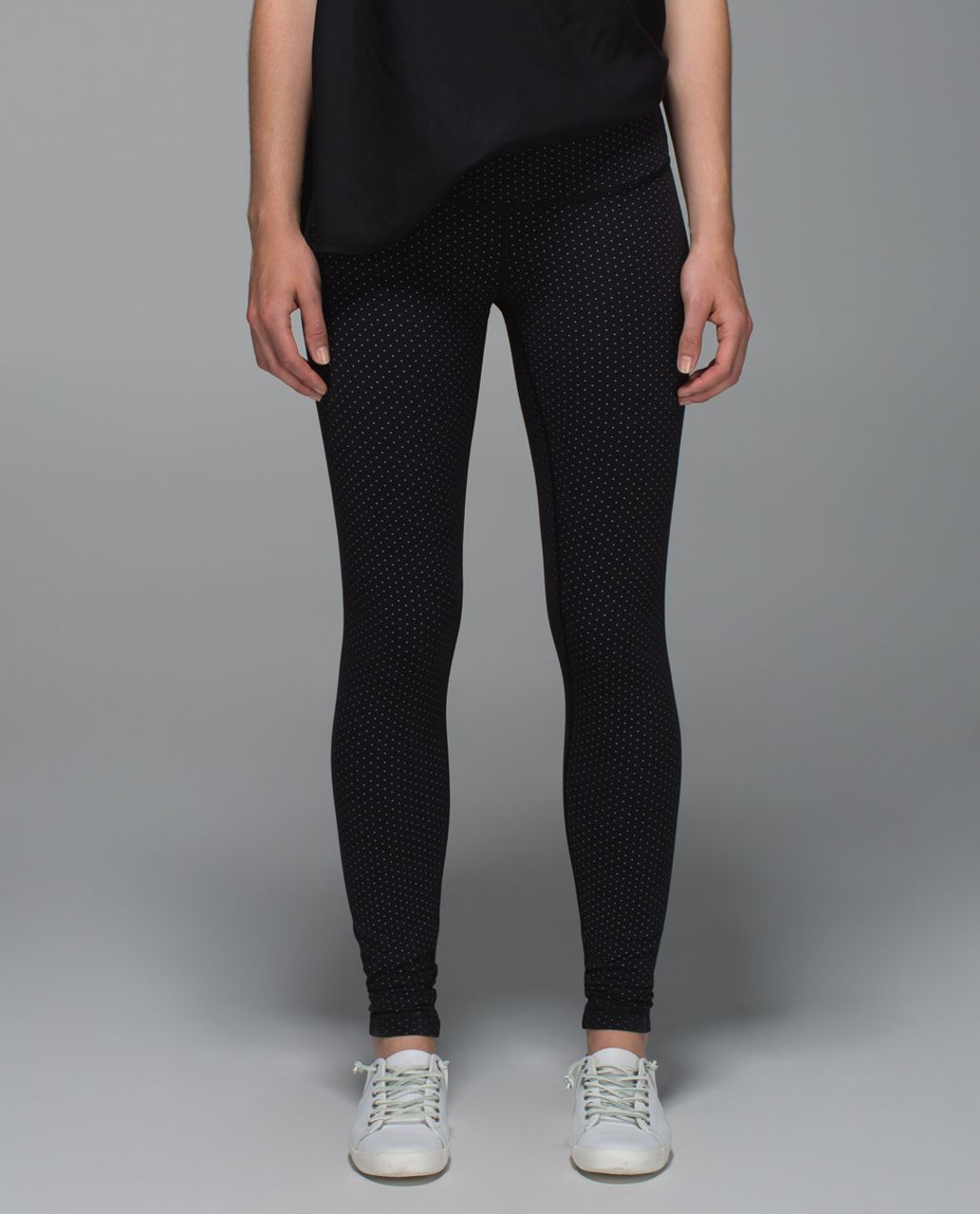 lululemon black and white dot leggings