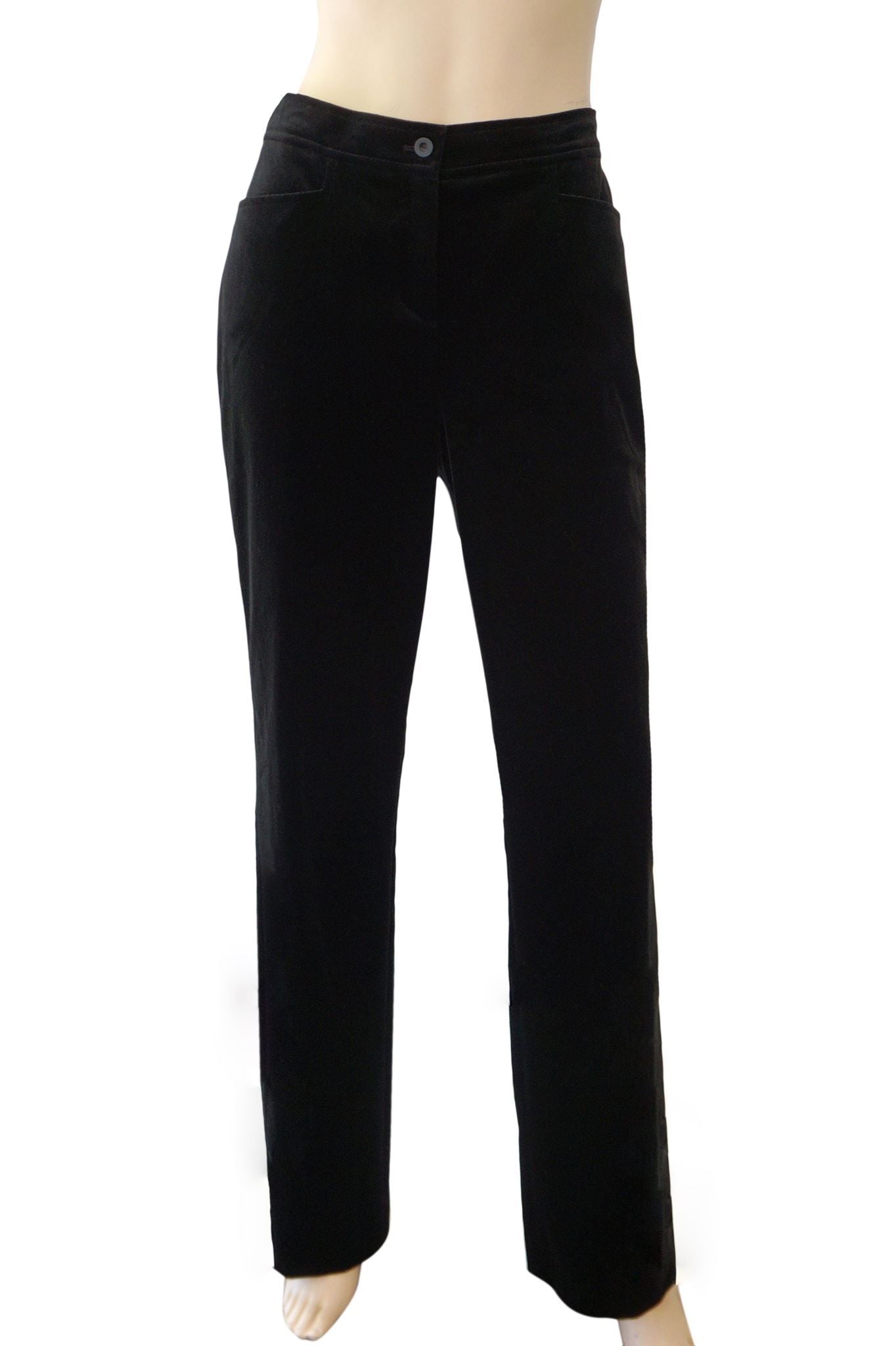 ralph lauren black velvet pants