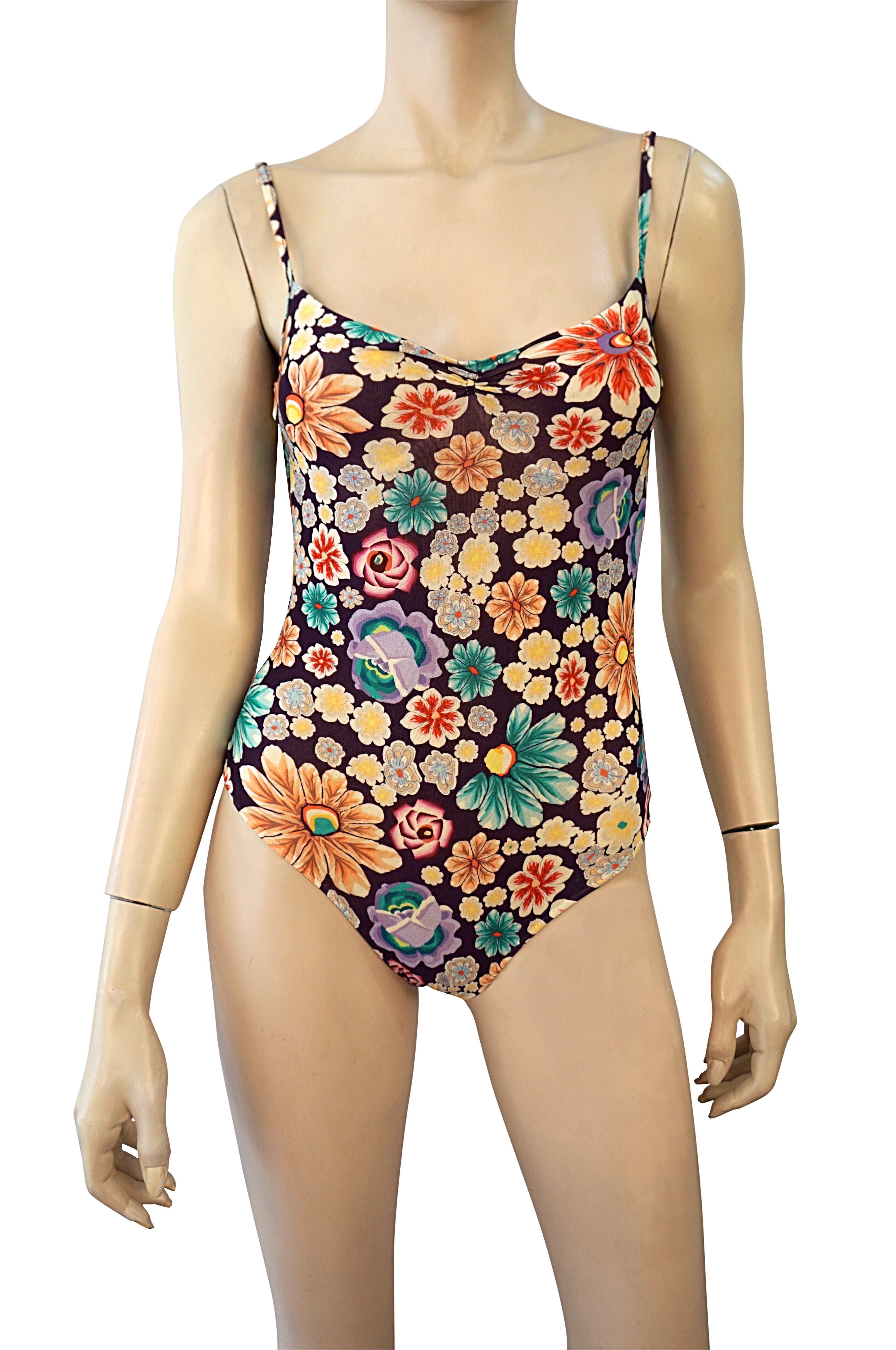 floral bathing suit