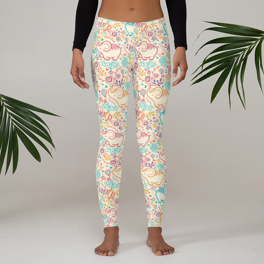 Elephant Leggings - Rescue The Elephants