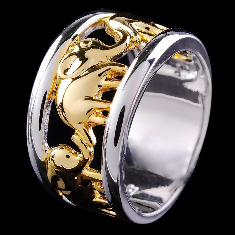 Gold-Plated Elephant Ring - Rescue The Elephants
