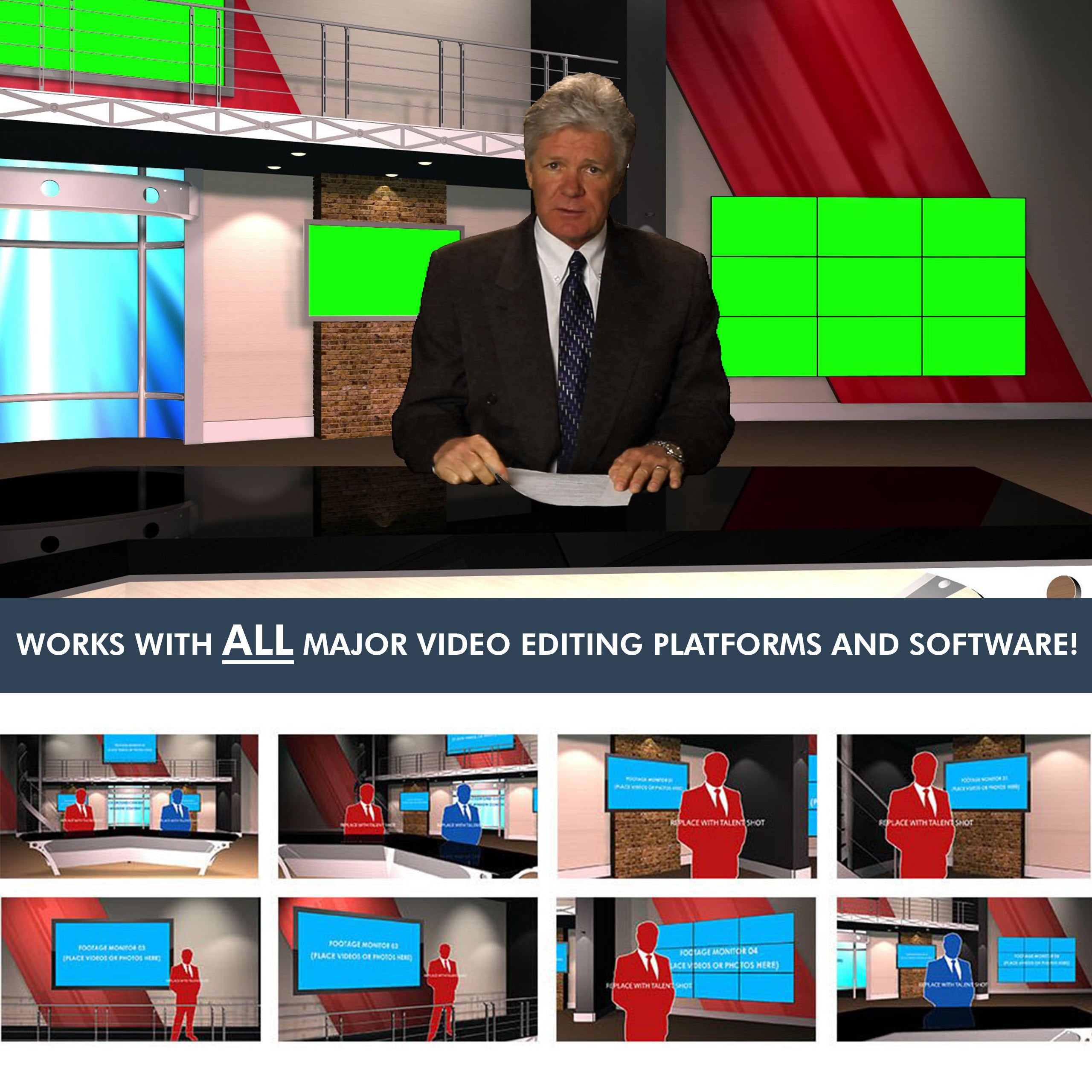 Virtual News Set 12 – Virtual Set Lab