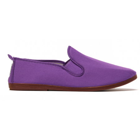 purple canvas shoes