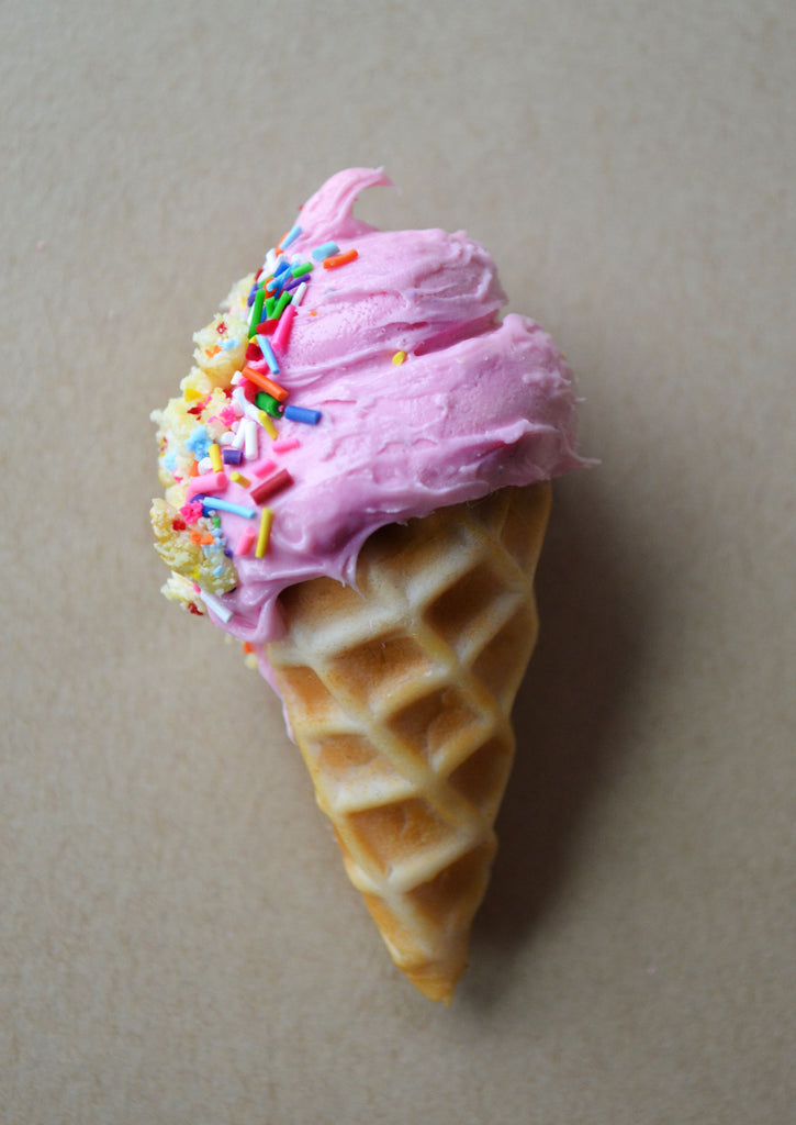 Confetti Cake Crumble Softserve Ice Cream Cone Fridge Magnet Scrumptiousdoodle 8193