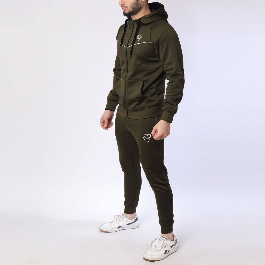 CHARCOAL POLY FLEECE TRACKSUIT