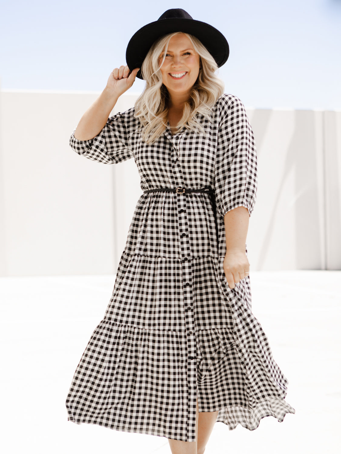 Jewel Gingham Dress