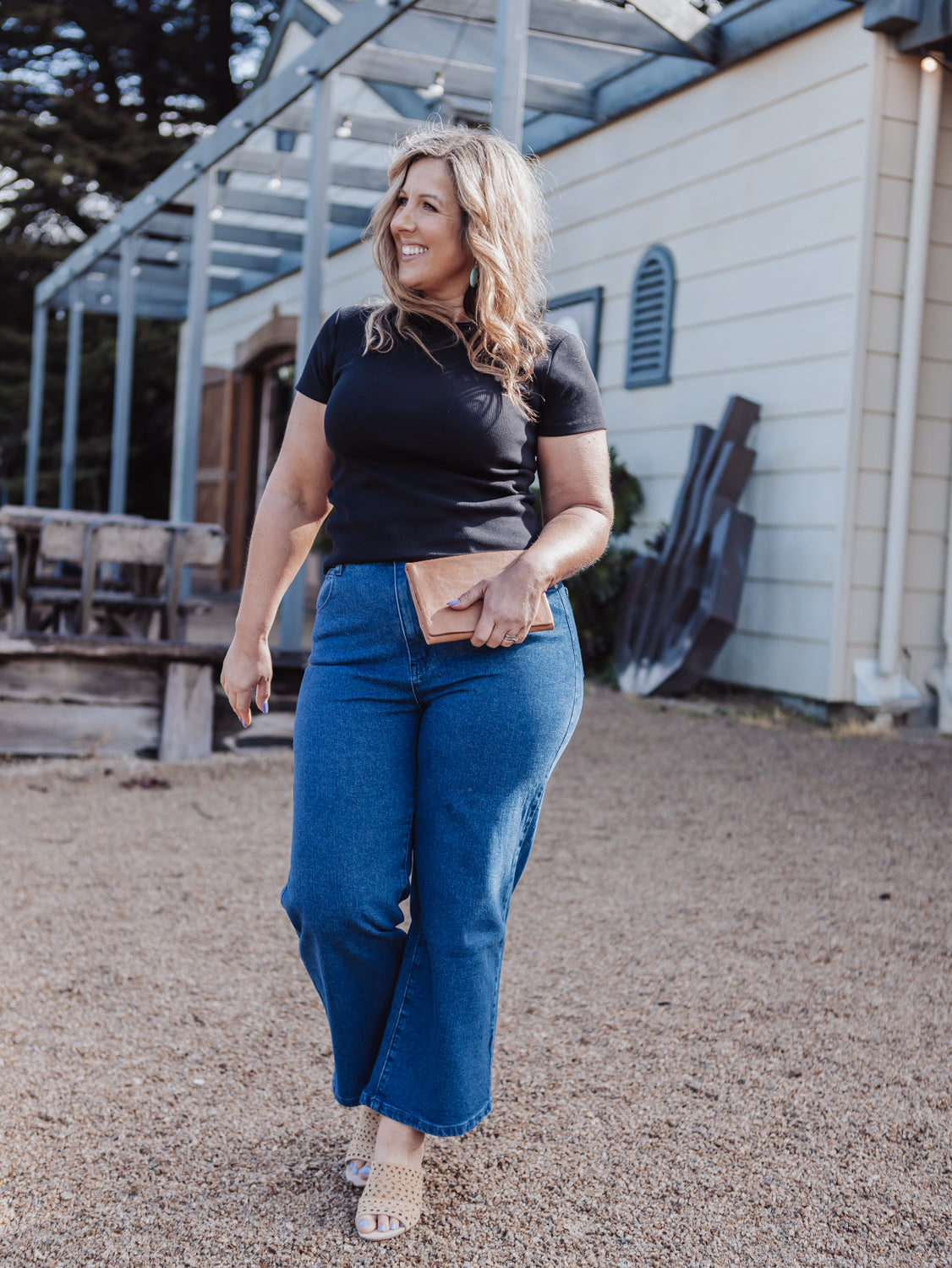 EMMA Wide Leg Jean -Vintage Denim