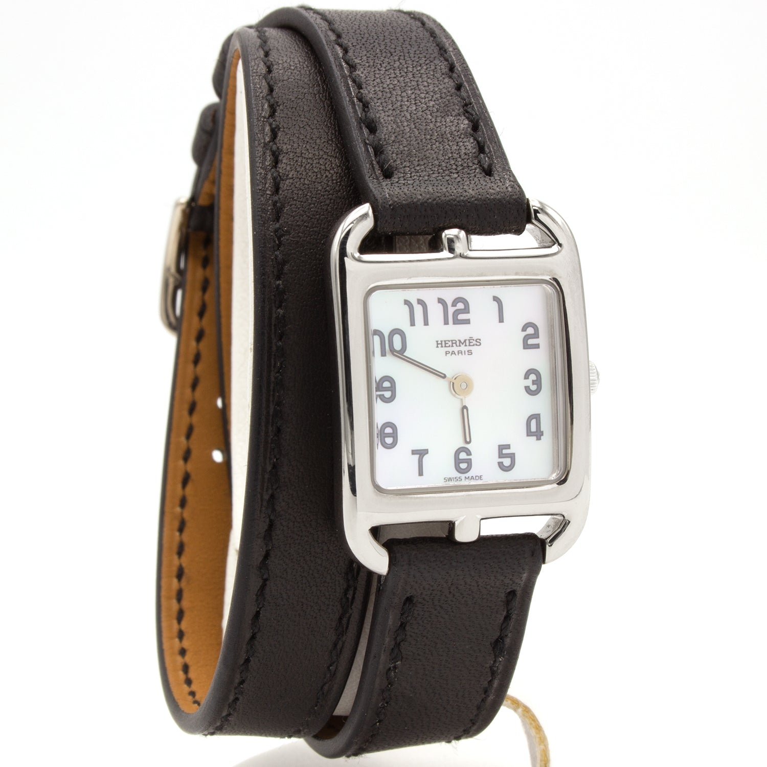 hermes white watch