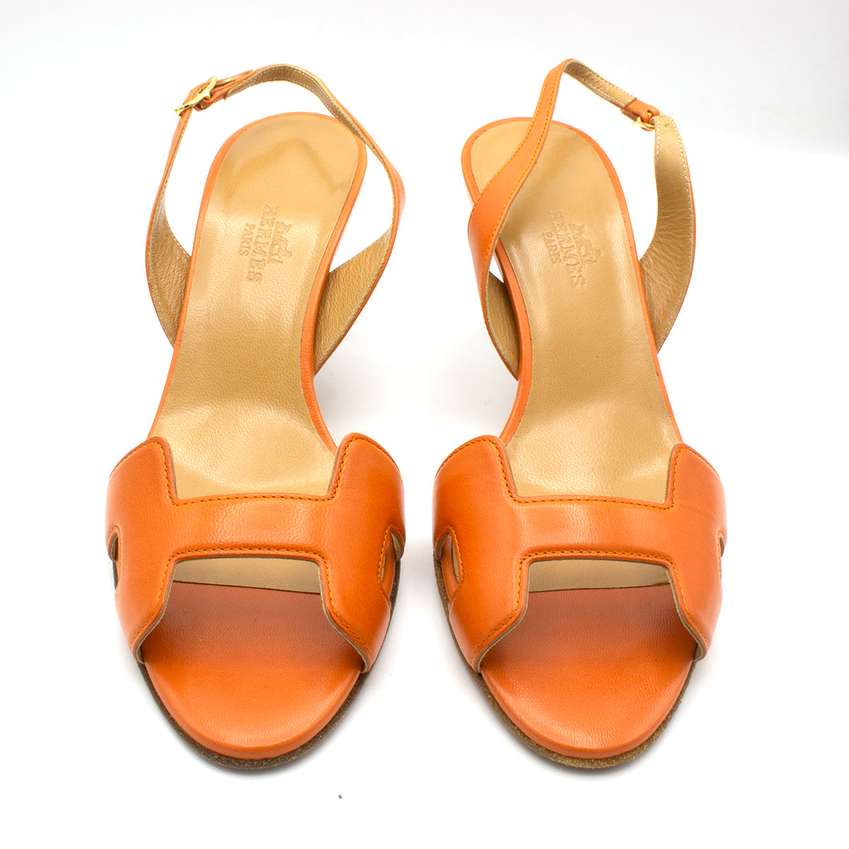 hermes orange shoes