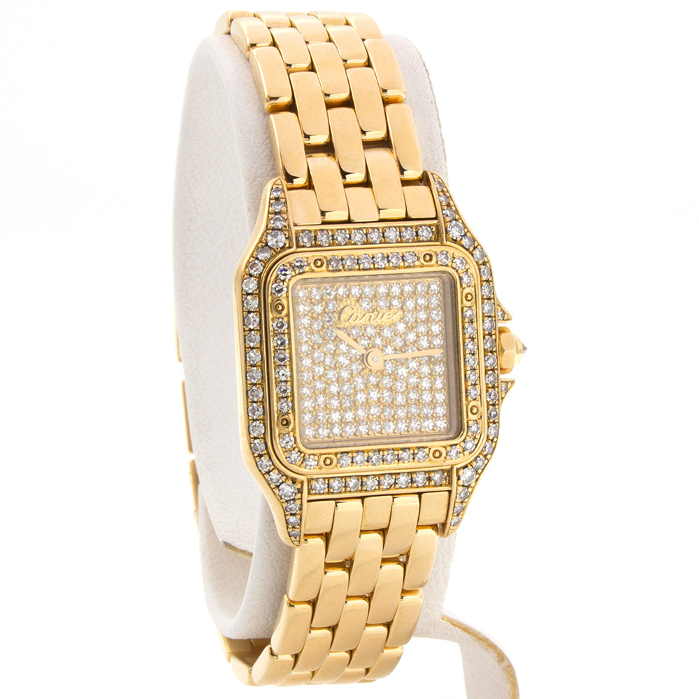 cartier panthere 18ct gold watch