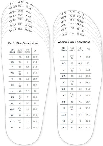 us size 8 measurements shoes