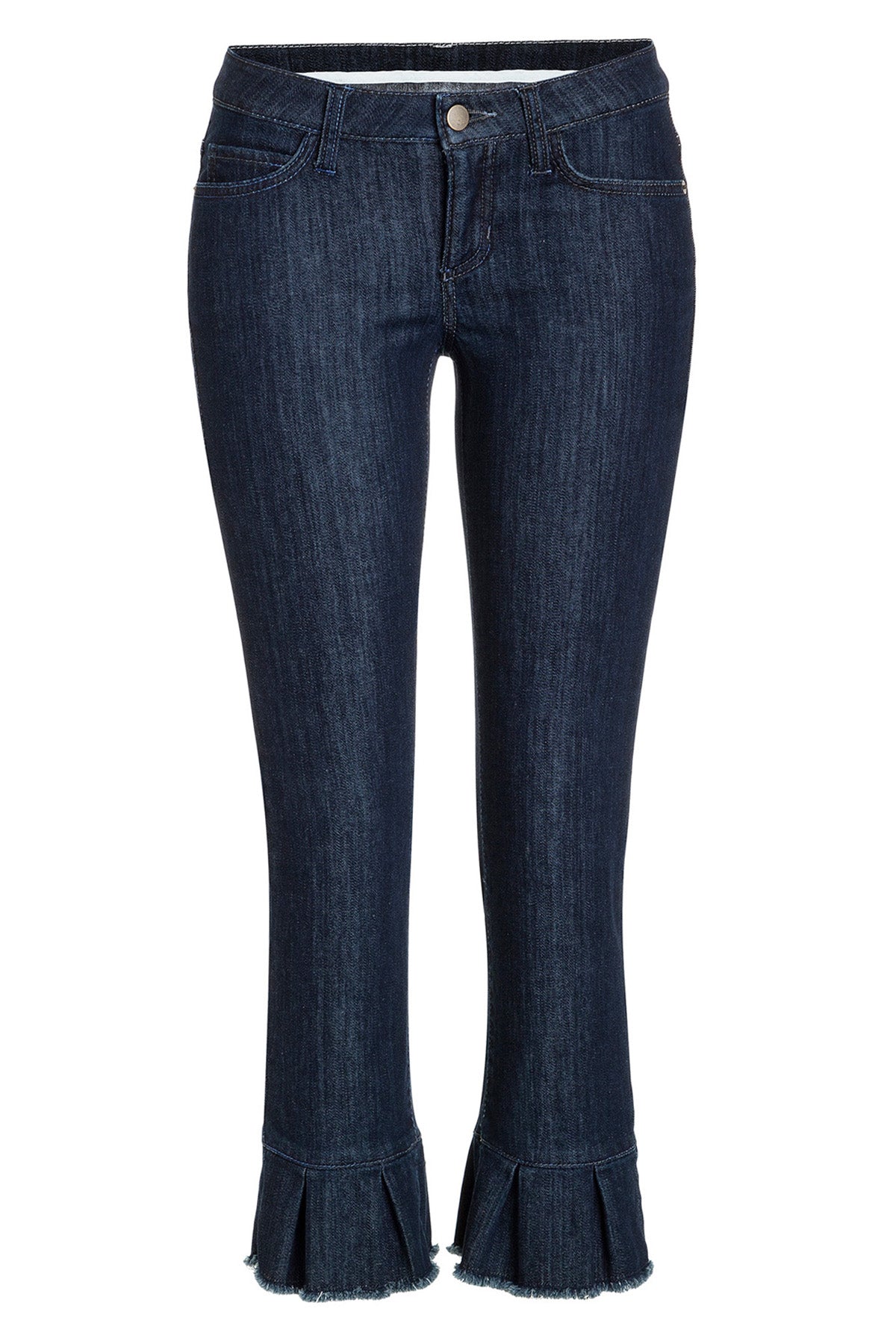 T afrikansk Link Cambio - Jeans med flæse 'Lucille' mørk denim – SoeShops.dk