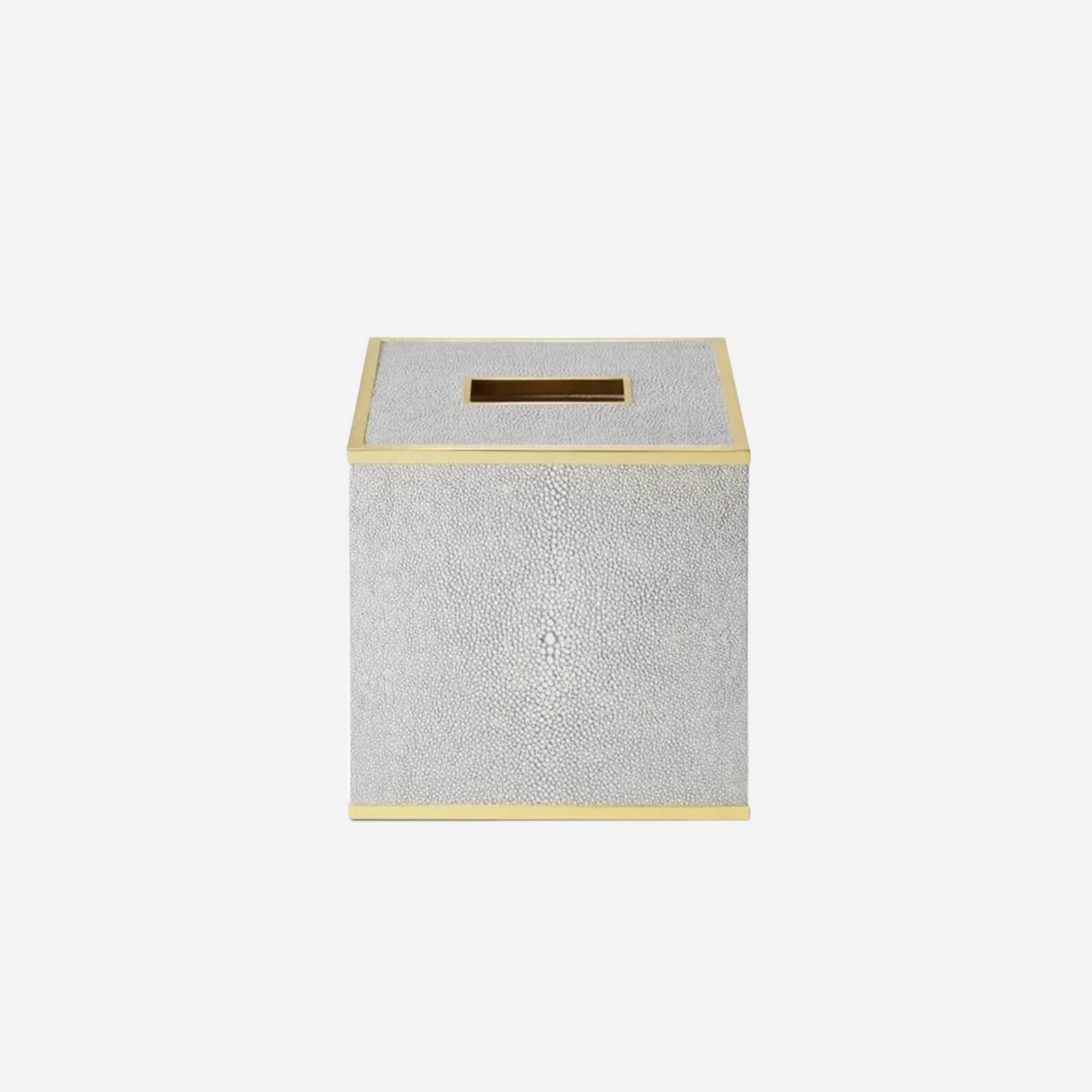 Bonadea Aerin Classic Shagreen Tissue Box Cover Chocolate