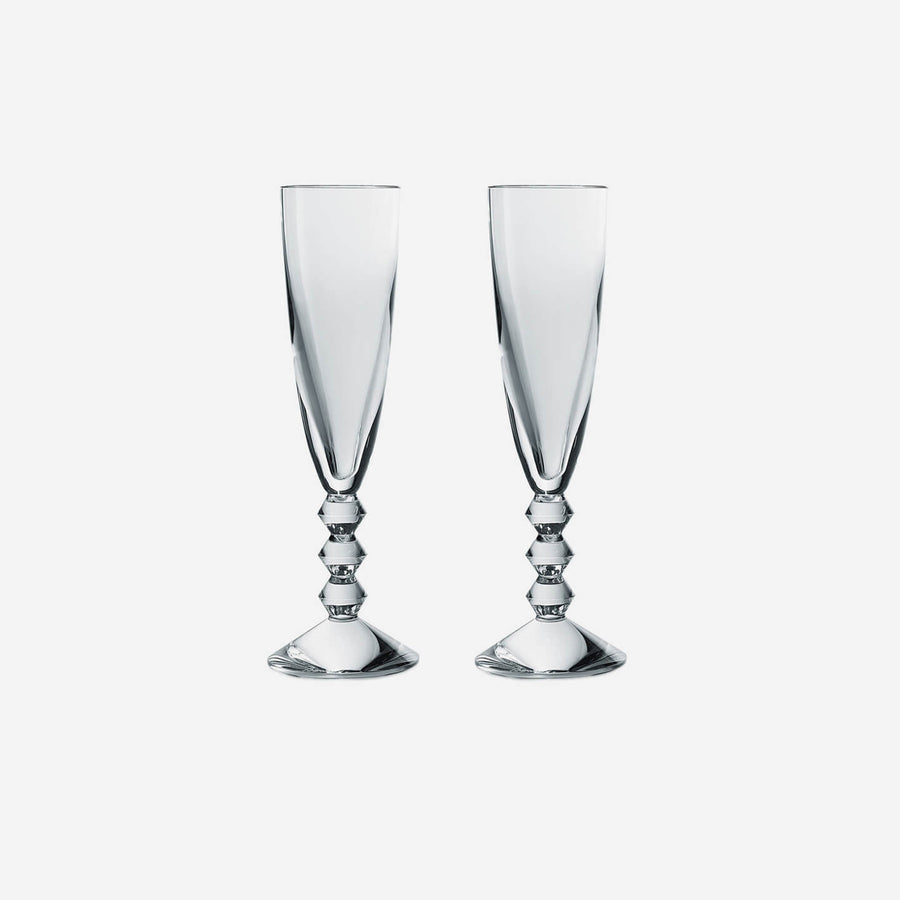 Baccarat Cocktail Champagne Flutes Bubble Box, set of six