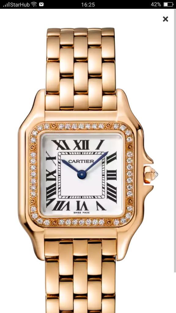 cartier gold watch used