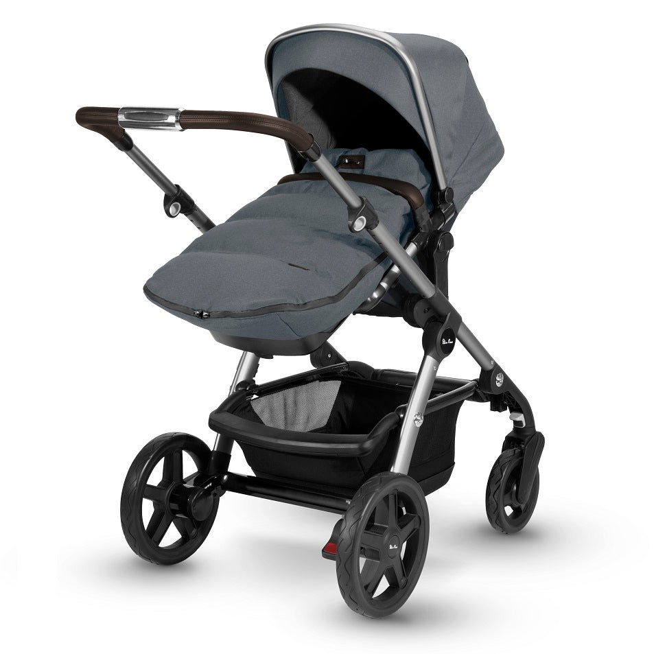 silver cross buggy with footmuff