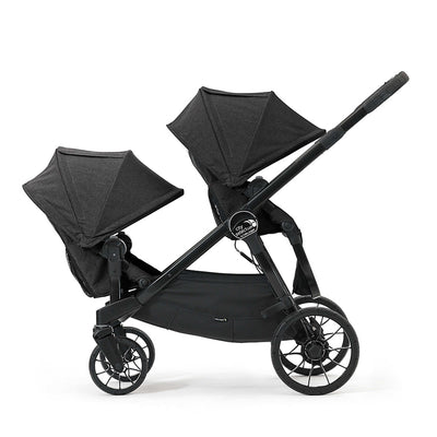 city select double stroller black