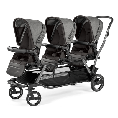 peg perego 3 seat stroller