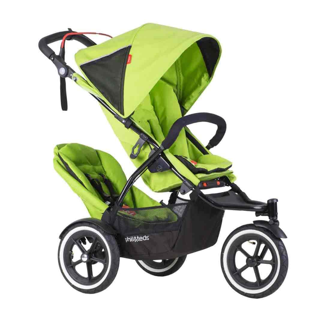 phil and ted double stroller green