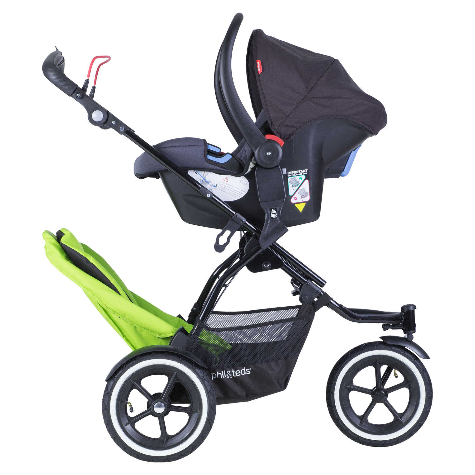 phil&teds sport stroller with doubles kit