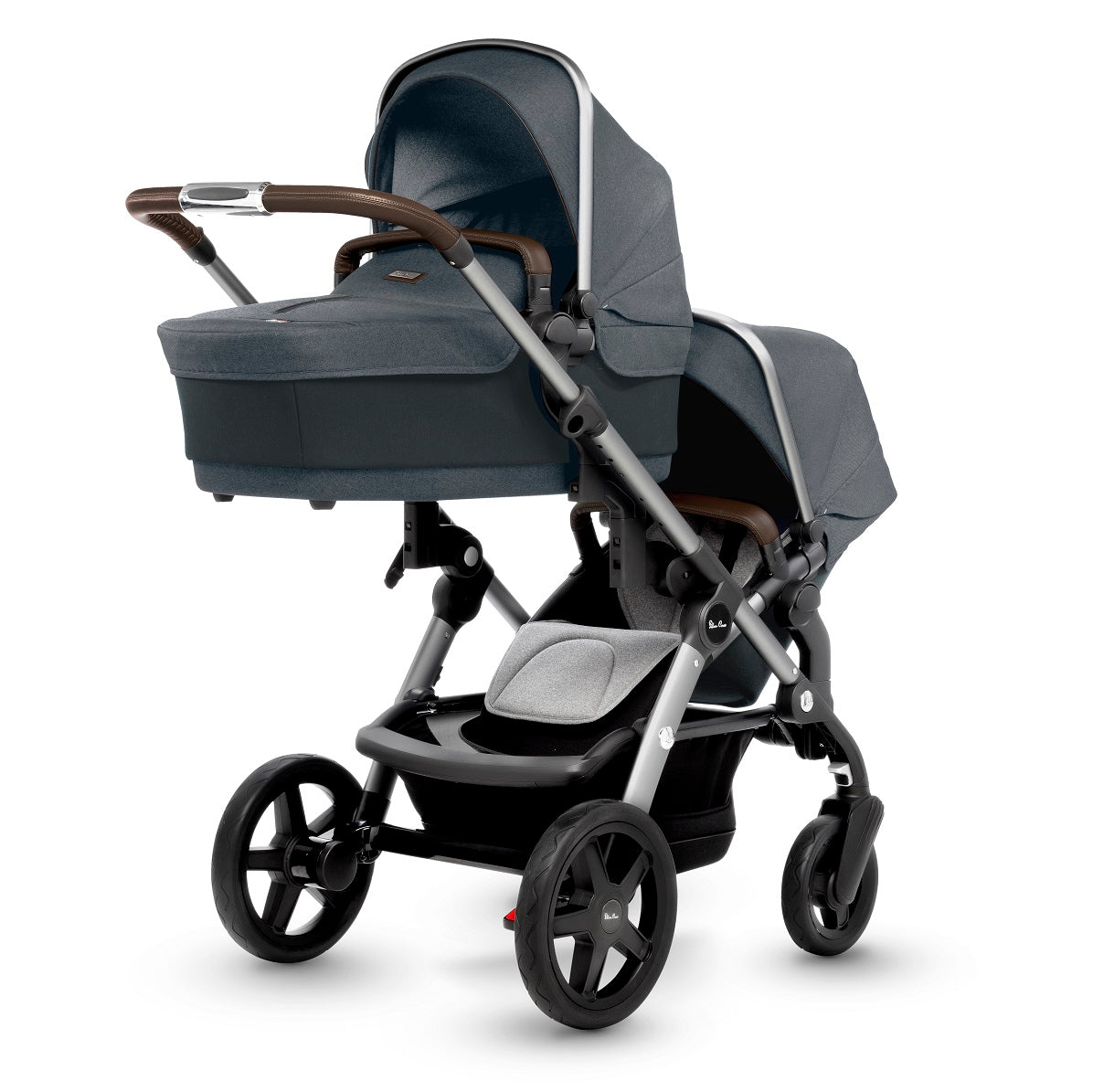 twin pram silver cross